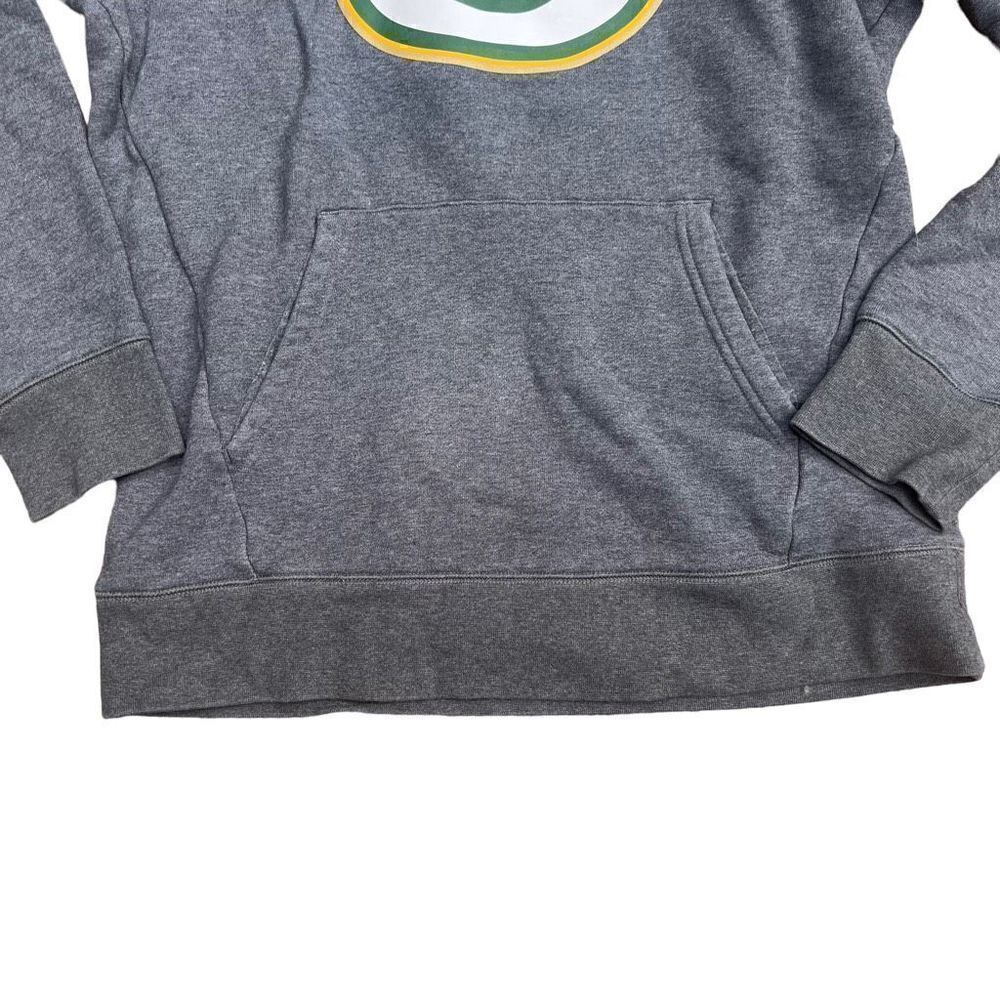 NFL TEAM APPAREL NIKE GREEN BAY PACKERS Grey Drawstring Hoodie Size Medium - Picture 7 of 11